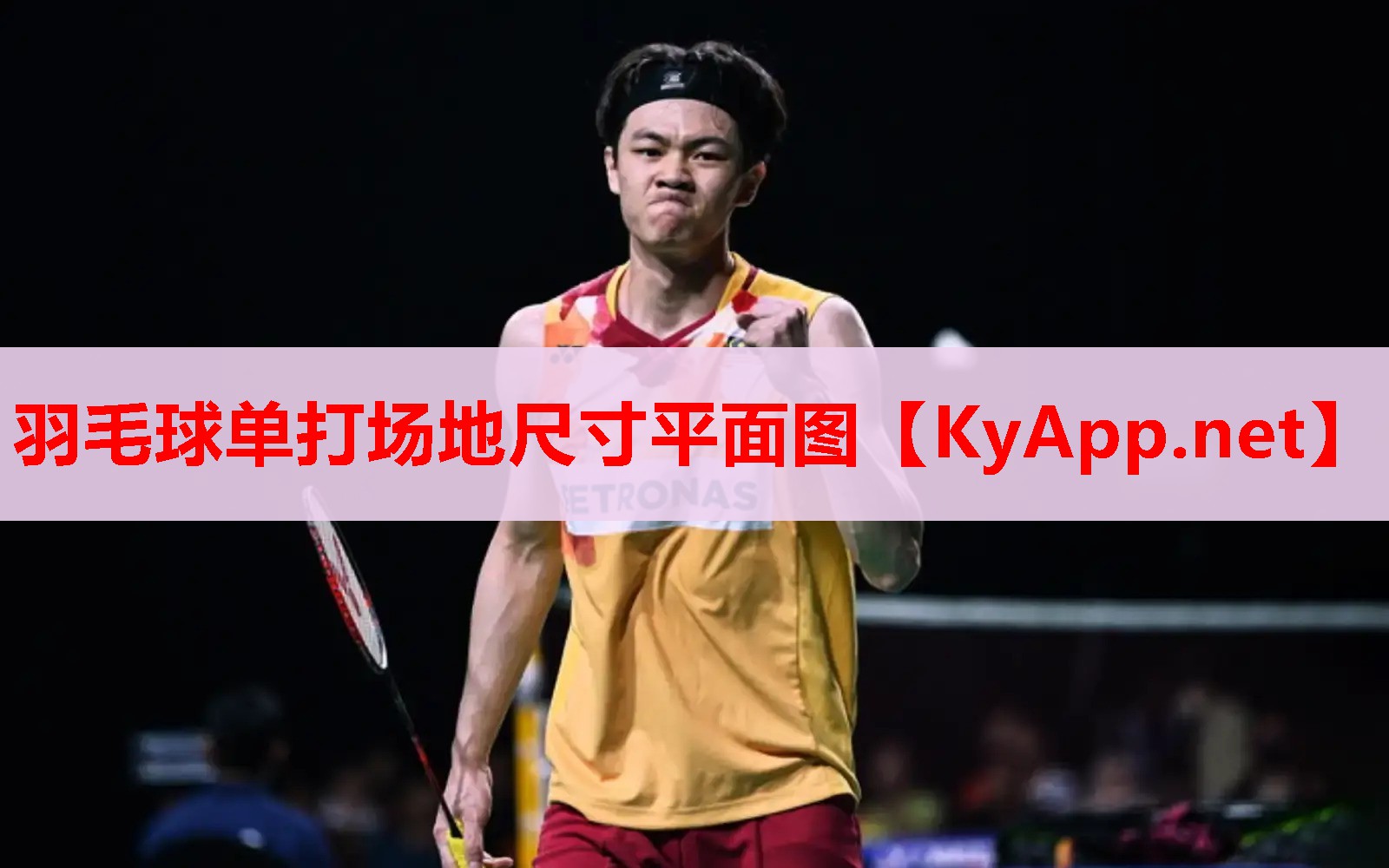 羽毛球單打場地尺寸平面圖